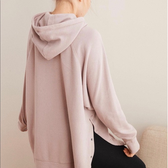 aerie side snap city hoodie